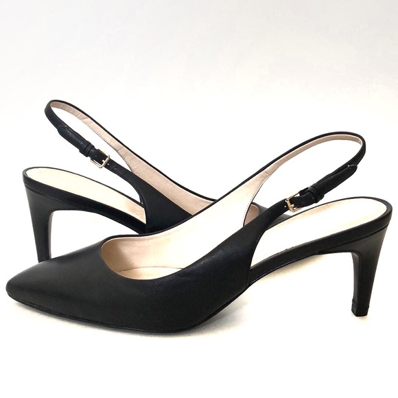 Cole Haan Shoes - Cole Haan Black Sling Back Heel Pumps Size…
